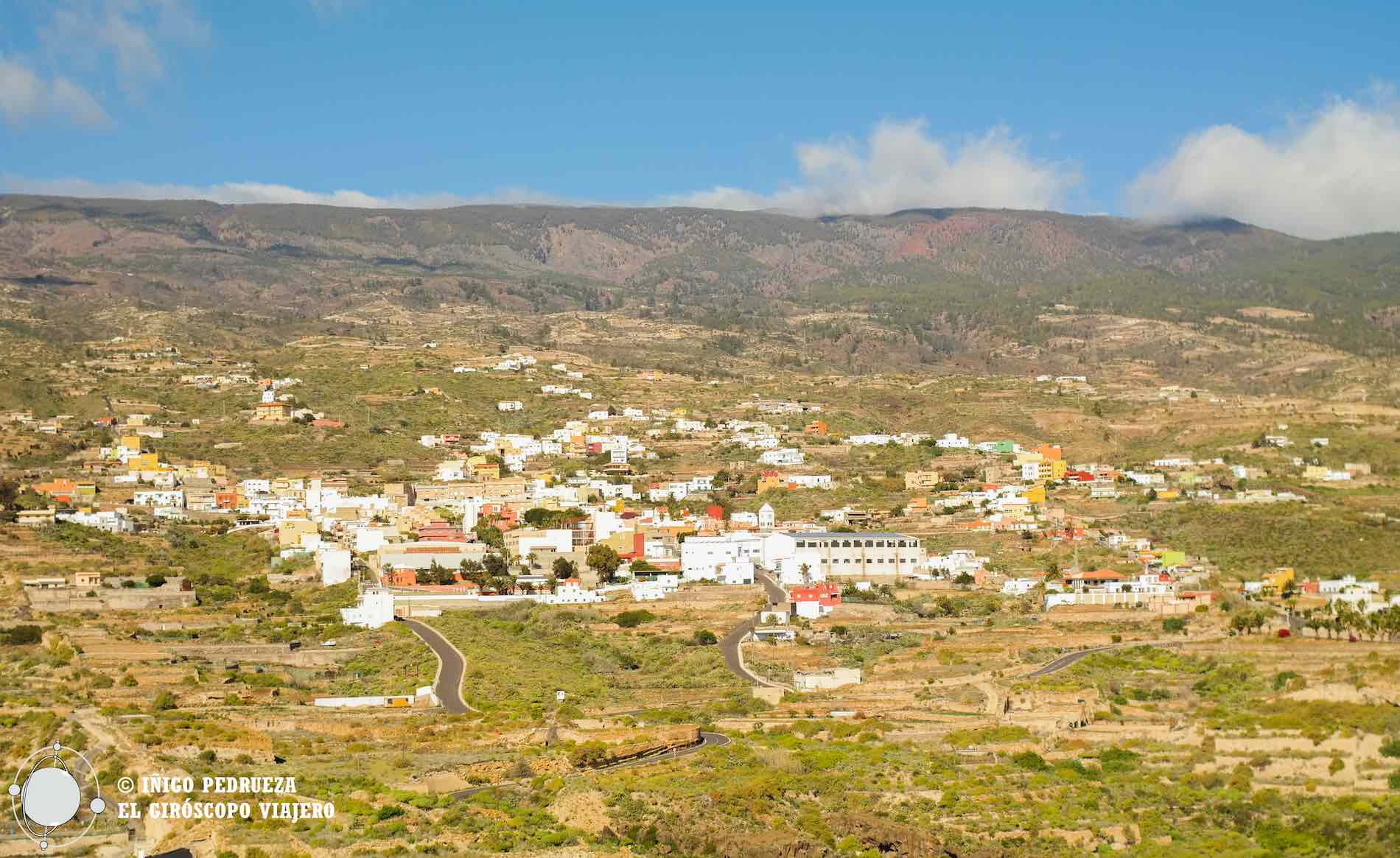 Village de Fasnia dans la face est du volcan Teide. Un village méconnu et charmant.